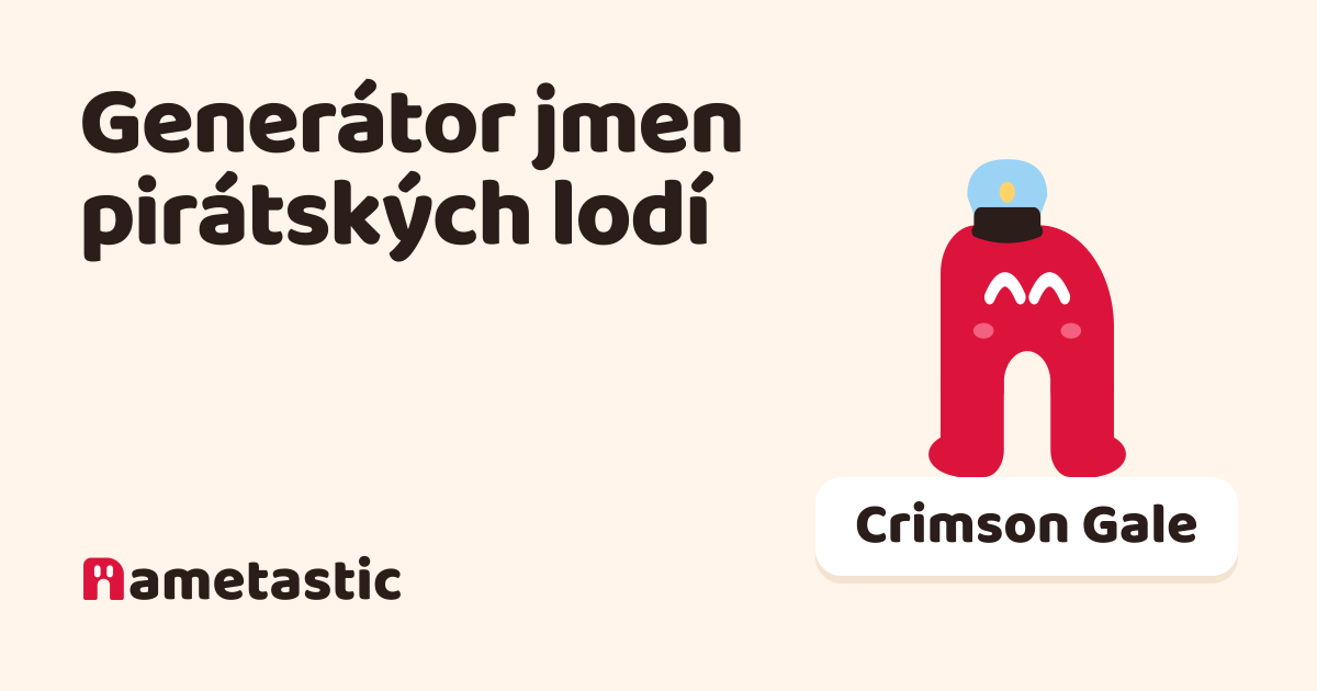 Generátor jmen pirátských lodí: hrůzostrašná jména | Nametastic